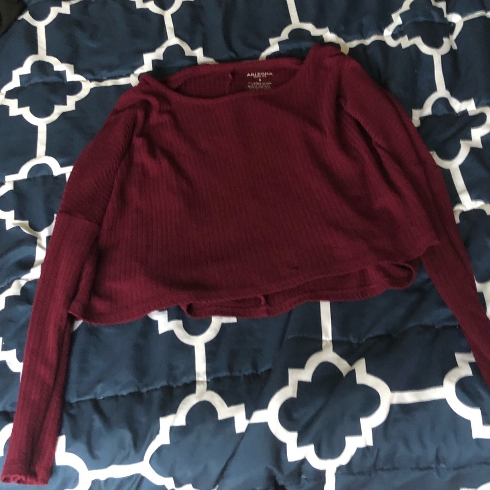 magenta baggy cropped top